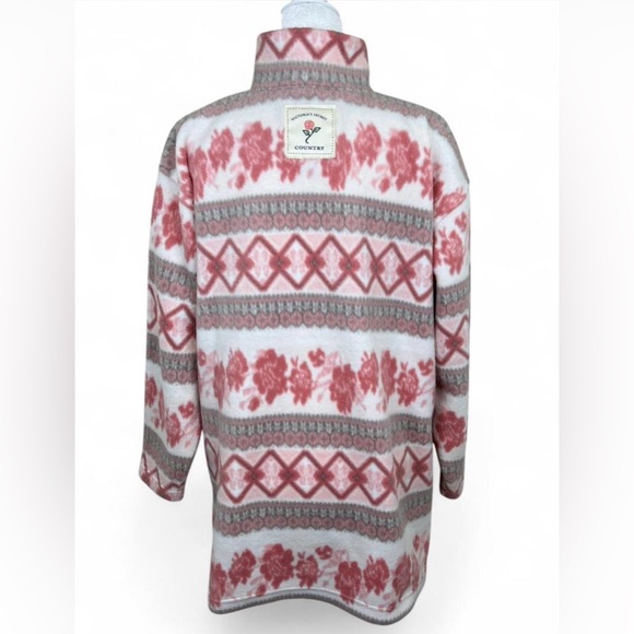 Vintage 90s Victoria's Secret
Country Rose Floral Baggy Sherpa Flannel Jacket. - Picture 3 of 6